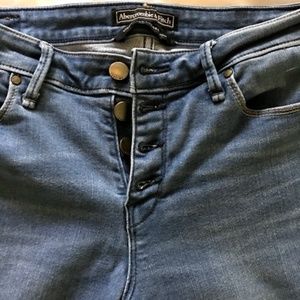 Abercrombie skinny button jeans
